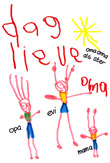 Tekening Evie voor oma